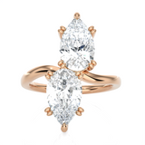 4 ctw Pear-Shaped Lab Grown Diamond Ring