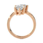 4 ctw Pear-Shaped Lab Grown Diamond Ring