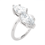 4 ctw Pear-Shaped Lab Grown Diamond Ring