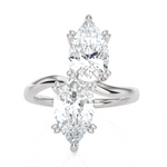 4 ctw Pear-Shaped Lab Grown Diamond Ring