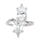 4 ctw Pear-Shaped Lab Grown Diamond Ring