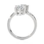 4 ctw Pear-Shaped Lab Grown Diamond Ring