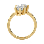 4 ctw Pear-Shaped Lab Grown Diamond Ring