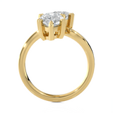 4 ctw Pear-Shaped Lab Grown Diamond Ring