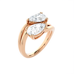 2 ctw Pear-Shaped Lab Grown Diamond Ring
