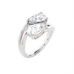 2 ctw Pear-Shaped Lab Grown Diamond Ring