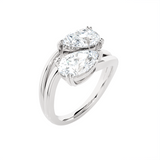 2 ctw Pear-Shaped Lab Grown Diamond Ring