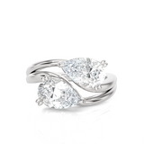 2 ctw Pear-Shaped Lab Grown Diamond Ring