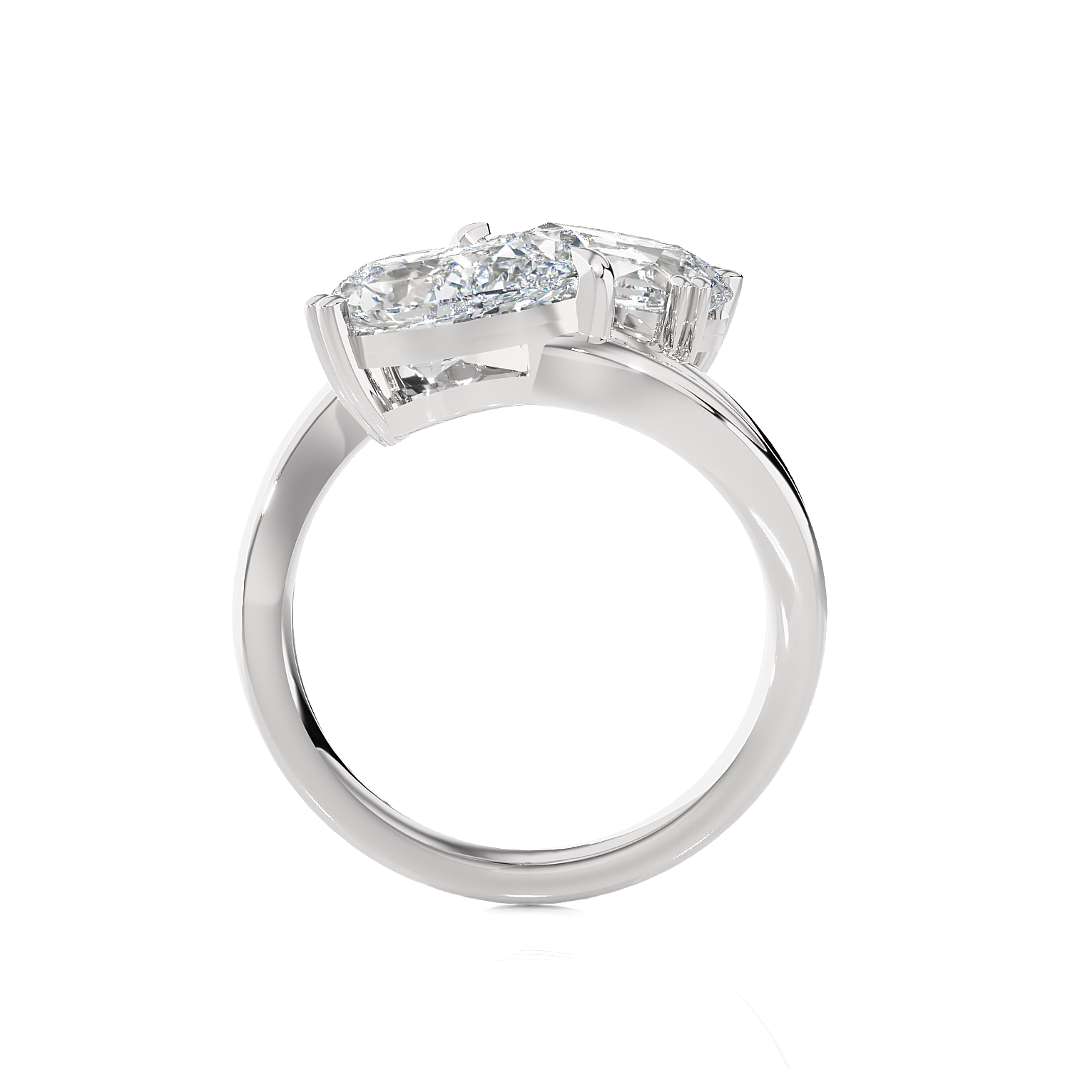 2 ctw Pear-Shaped Lab Grown Diamond Ring