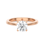 Round Lab Grown Diamond Solitaire Engagement Ring