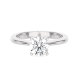 Round Lab Grown Diamond Solitaire Engagement Ring