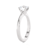 Round Lab Grown Diamond Solitaire Engagement Ring