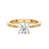 Round Lab Grown Diamond Solitaire Engagement Ring