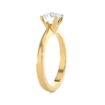 Round Lab Grown Diamond Solitaire Engagement Ring