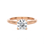 Round Lab Grown Diamond Halo Engagement Ring