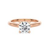 Round Lab Grown Diamond Halo Engagement Ring