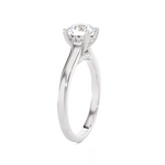 Round Lab Grown Diamond Halo Engagement Ring
