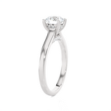 Round Lab Grown Diamond Halo Engagement Ring