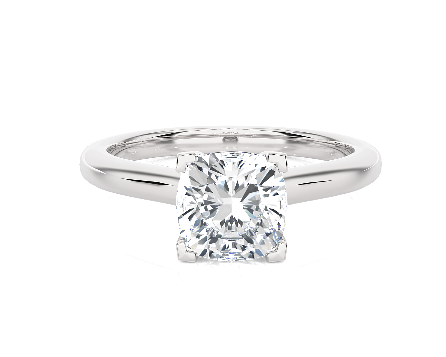 Princess-Cut Lab Grown Diamond Halo Engagement Ring