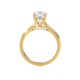 Princess-Cut Lab Grown Diamond Halo Engagement Ring