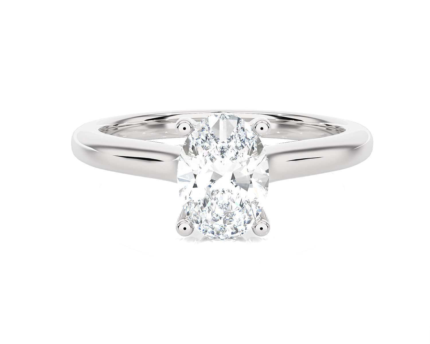 Oval Lab Grown Diamond Halo Engagement Ring