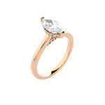 Marquise Lab Grown Diamond Halo Engagement Ring