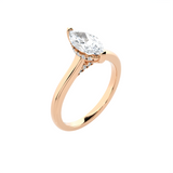 Marquise Lab Grown Diamond Halo Engagement Ring