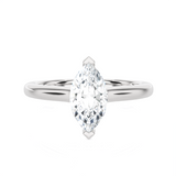 Marquise Lab Grown Diamond Halo Engagement Ring