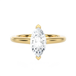Marquise Lab Grown Diamond Halo Engagement Ring