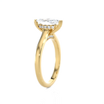 Marquise Lab Grown Diamond Halo Engagement Ring