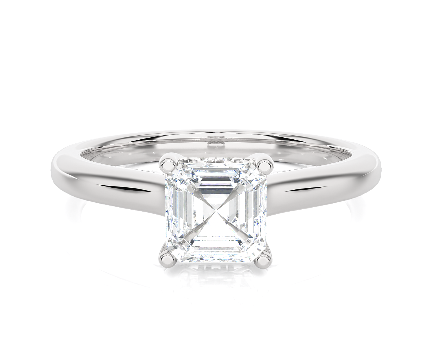 Princess-Cut Lab Grown Diamond Halo Engagement Ring