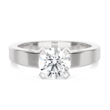 Round Lab Grown Diamond Solitaire Engagement Ring