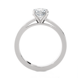 Round Lab Grown Diamond Solitaire Engagement Ring