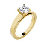 Round Lab Grown Diamond Solitaire Engagement Ring