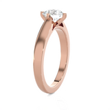 Round Lab Grown Diamond Solitaire Engagement Ring