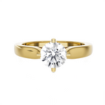 Round Lab Grown Diamond Solitaire Engagement Ring