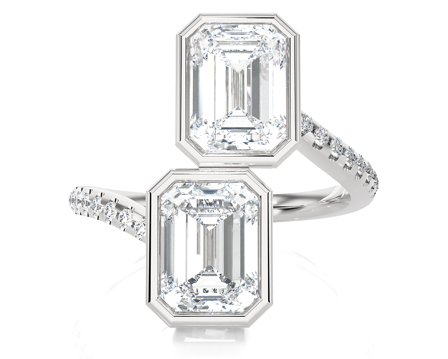 3 5/8 ctw Emerald-Cut Lab Grown Diamond Ring