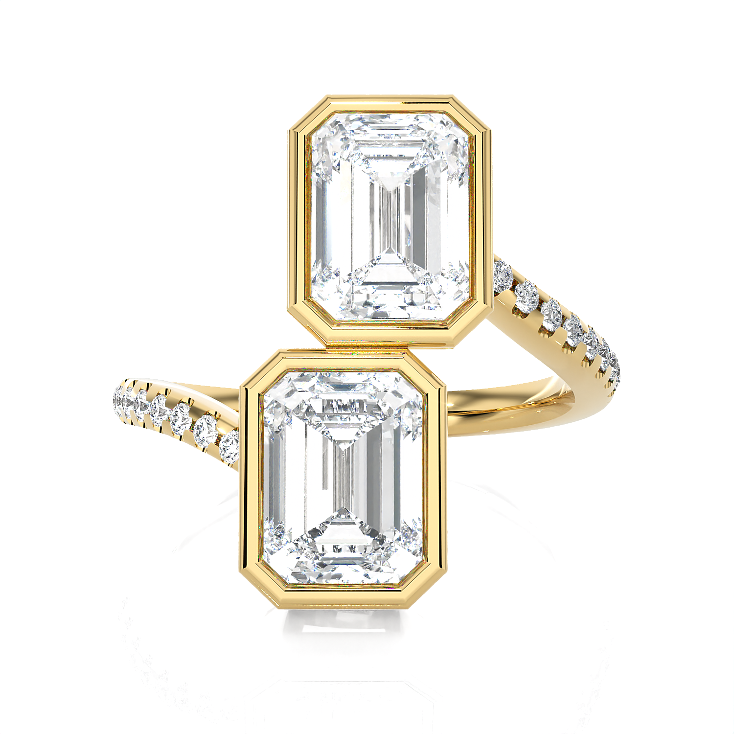 3 5/8 ctw Emerald-Cut Lab Grown Diamond Ring