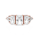 2 ctw Emerald-Cut Three Stone Lab Grown Diamond Ring