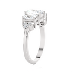 2 ctw Emerald-Cut Three Stone Lab Grown Diamond Ring