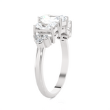 2 ctw Emerald-Cut Three Stone Lab Grown Diamond Ring
