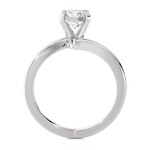 Round Lab Grown Diamond Solitaire Engagement Ring