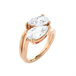 2 ctw Pear-Shaped Lab Grown Diamond Ring