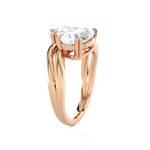 2 ctw Pear-Shaped Lab Grown Diamond Ring