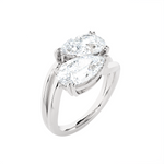 2 ctw Pear-Shaped Lab Grown Diamond Ring