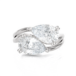 2 ctw Pear-Shaped Lab Grown Diamond Ring