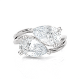 2 ctw Pear-Shaped Lab Grown Diamond Ring