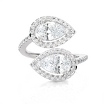 2 1/2 ctw Pear-Shaped Lab Grown Diamond Ring