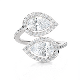 2 1/2 ctw Pear-Shaped Lab Grown Diamond Ring