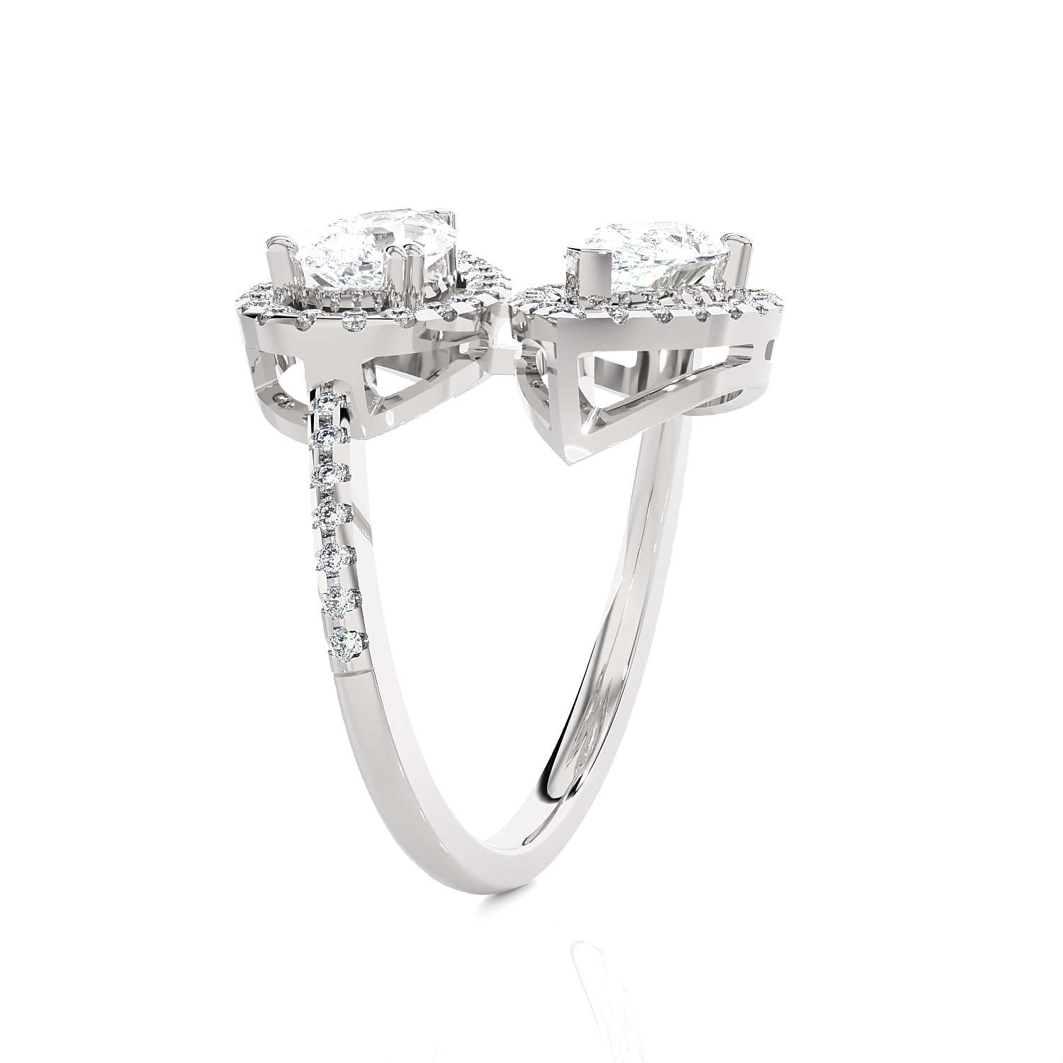 2 1/2 ctw Pear-Shaped Lab Grown Diamond Ring